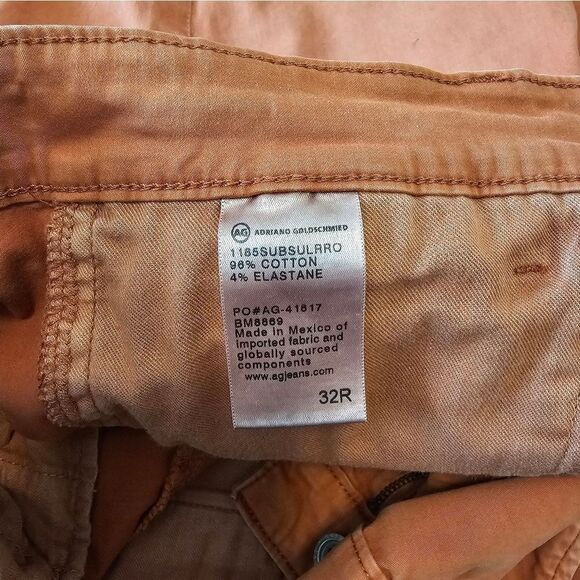 Mens AG Salmon The Griffin Short Size 32R - Picture 3 of 7